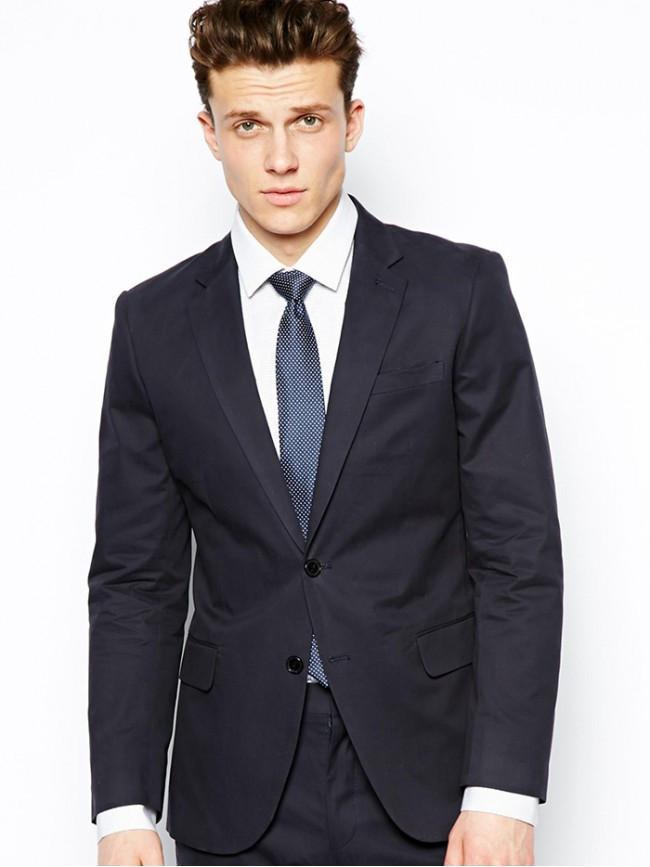 Slim Fit Suit In black