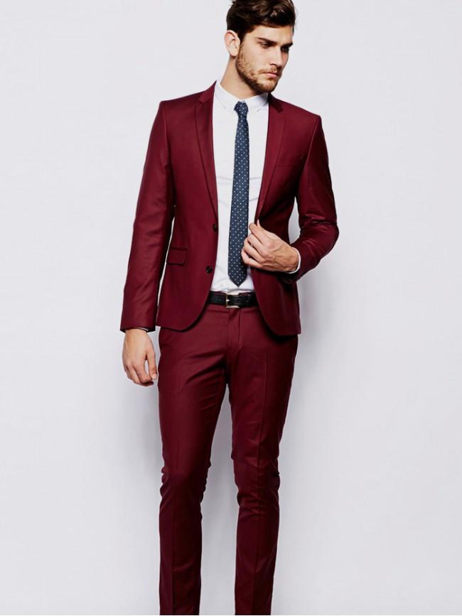 Slim Fit Suit In Sharkskin